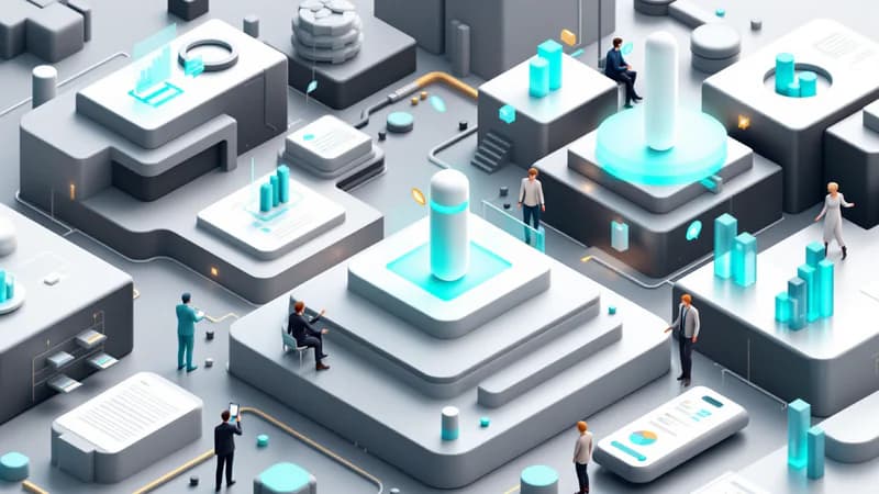 White bots evaluating nine different SEO automation platforms with feature comparison matrices