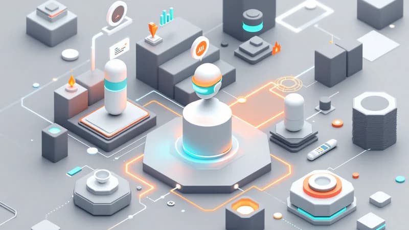 White capsule bot examining traditional SEO audit reports and keyword tracking dashboards