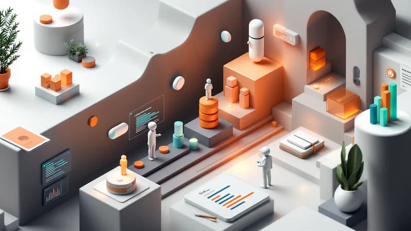 White bots monitoring nightly SEO automation results with performance dashboards