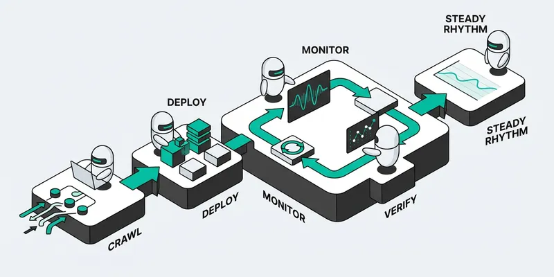 White capsule bots evaluating proper SEO implementation alternatives beyond JavaScript injection overlays