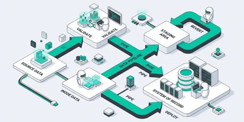 Human team members collaborating with white AI bots on strategic SEO planning workspace