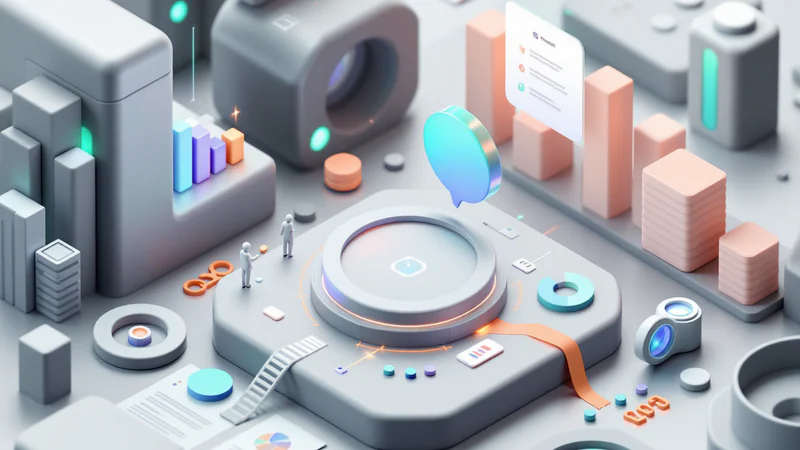 White capsule bots examining broken traditional agency tool stack components